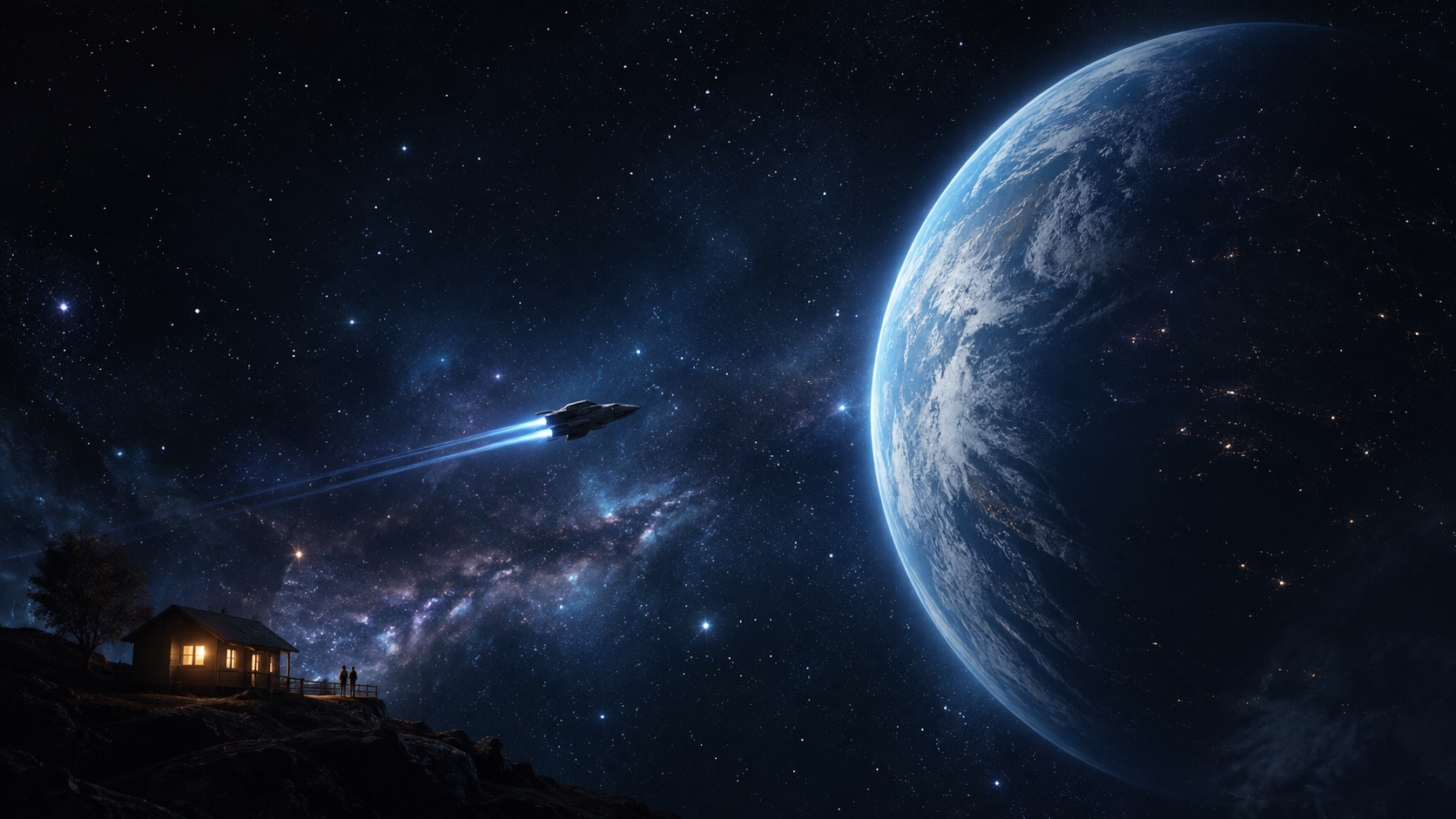 宇宙への旅と地球に残した家族との距離を表現した『インターステラー』配信記事のイメージ